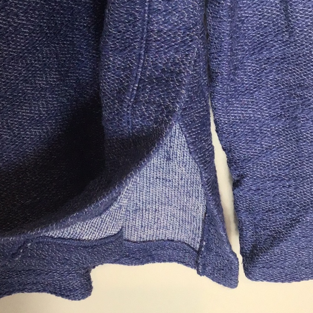 Lou & Grey > Blue High Slit Sweatshirt Small - Picture 5 of 8